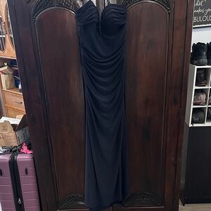 Stacy Sklar Midnight Strapless Gown